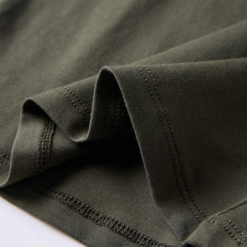 Khaki hosszú ujjú gyerekpóló 116