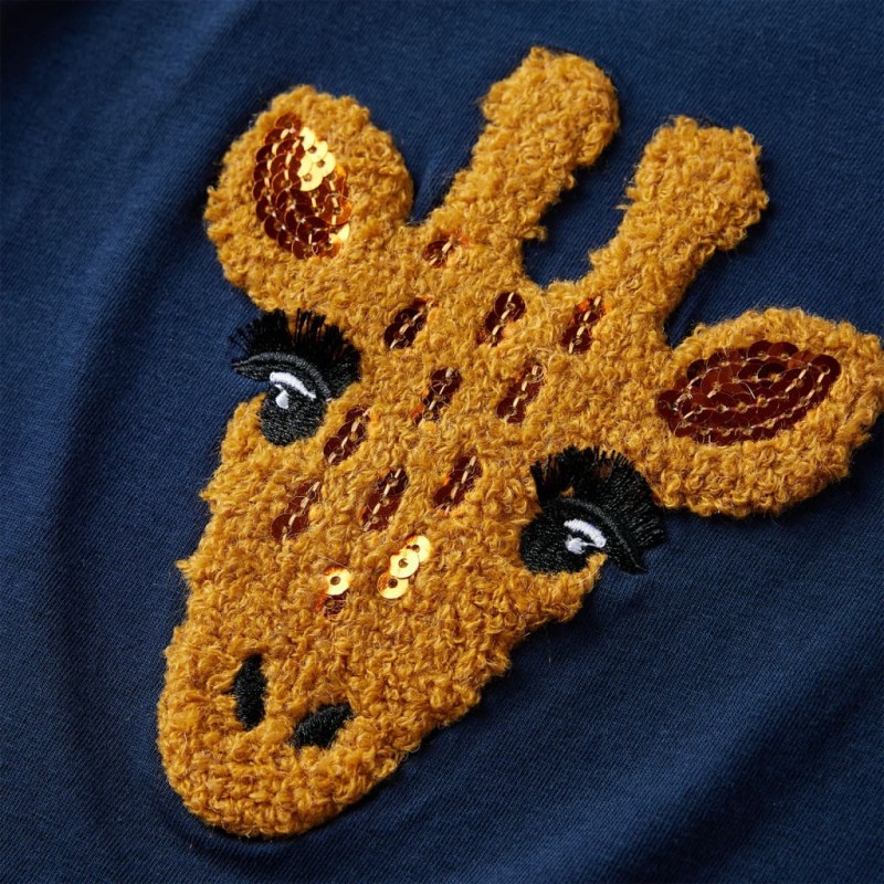 Tengerészkék hosszú ujjú gyerekpóló 92