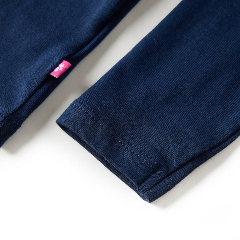 Tengerészkék hosszú ujjú gyerekpóló 116