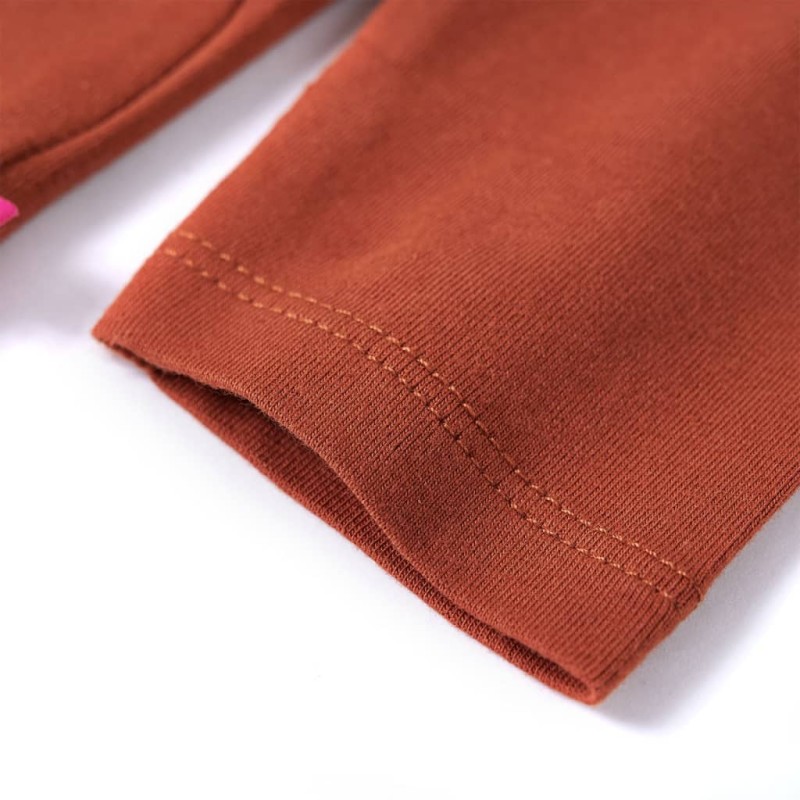 Konyak színű hosszú ujjú gyerekpóló 116