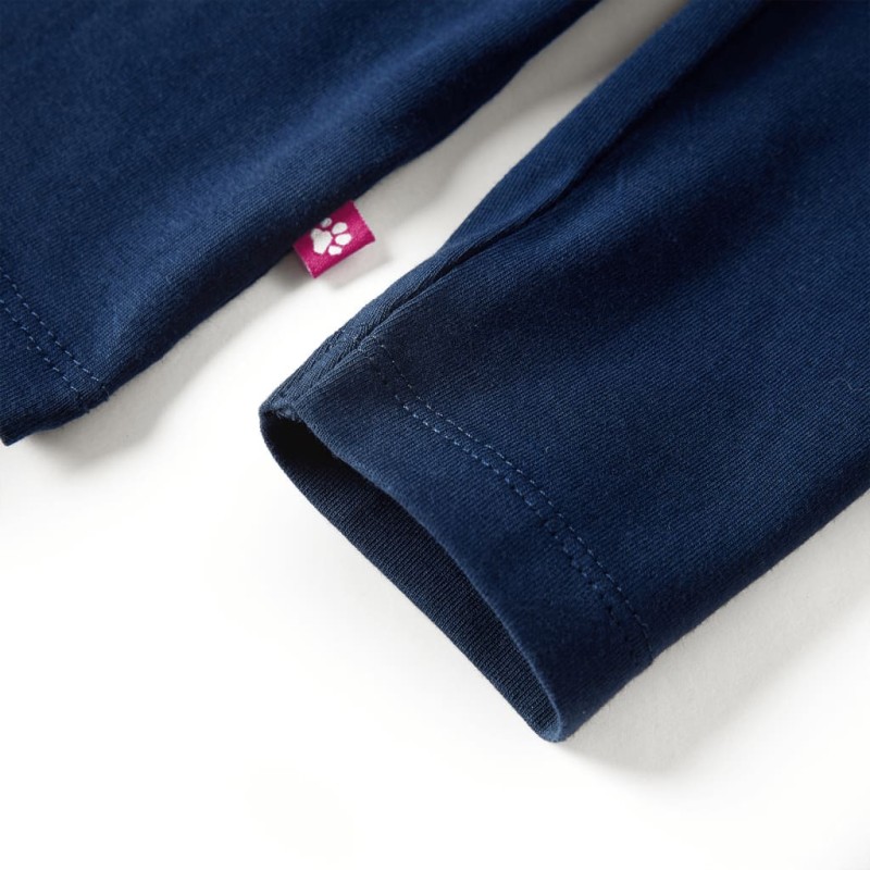 Tengerészkék hosszú ujjú gyerekpóló 104