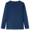 Tengerészkék hosszú ujjú gyerekpóló 104