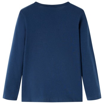 Tengerészkék hosszú ujjú gyerekpóló 104