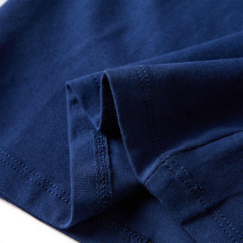 Tengerészkék hosszú ujjú gyerekpóló 140