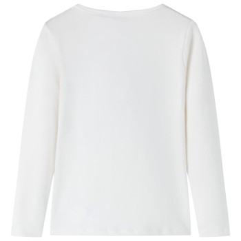 Ekrü színű hosszú ujjú gyerekpóló 92