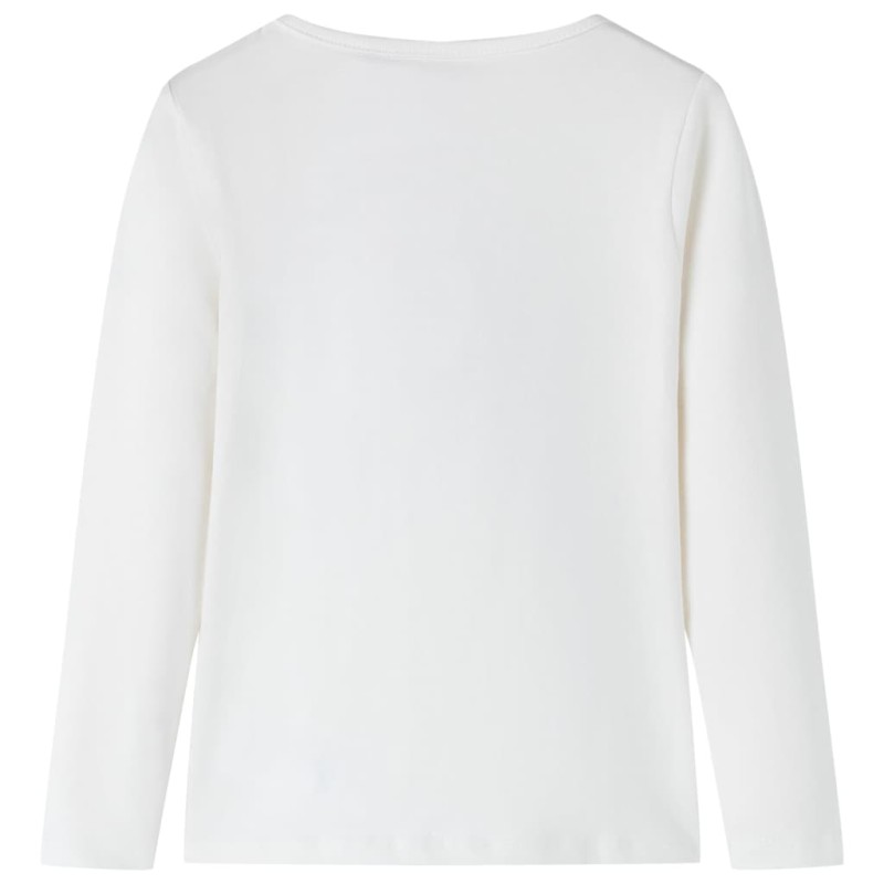 Ekrü színű hosszú ujjú gyerekpóló 92
