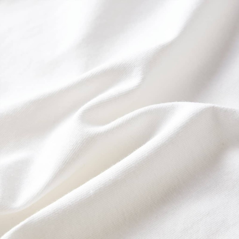 Ekrü színű hosszú ujjú gyerekpóló 116