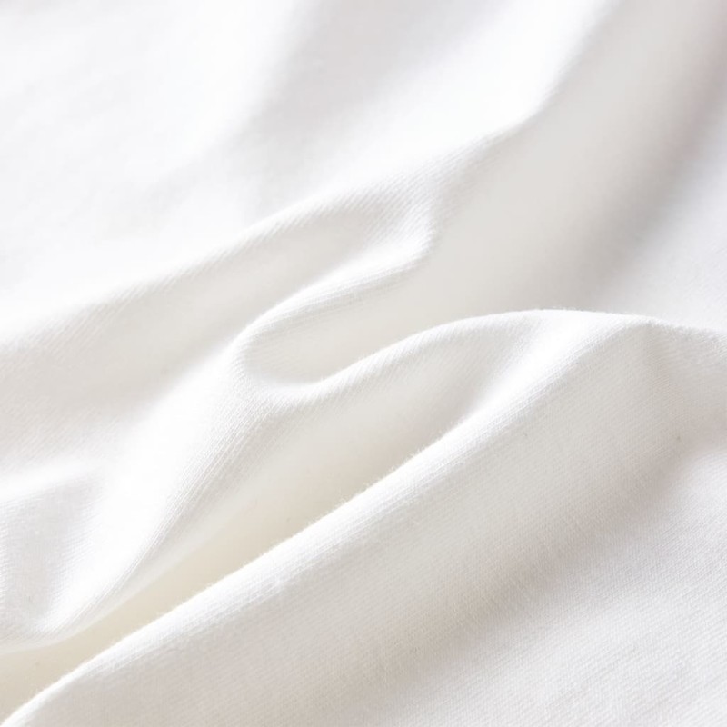 Ekrü színű hosszú ujjú gyerekpóló 128