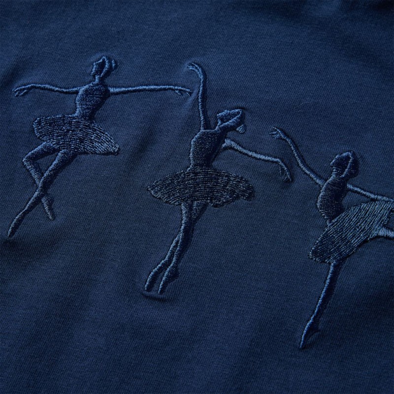 Tengerészkék hosszú ujjú gyerekpóló 92