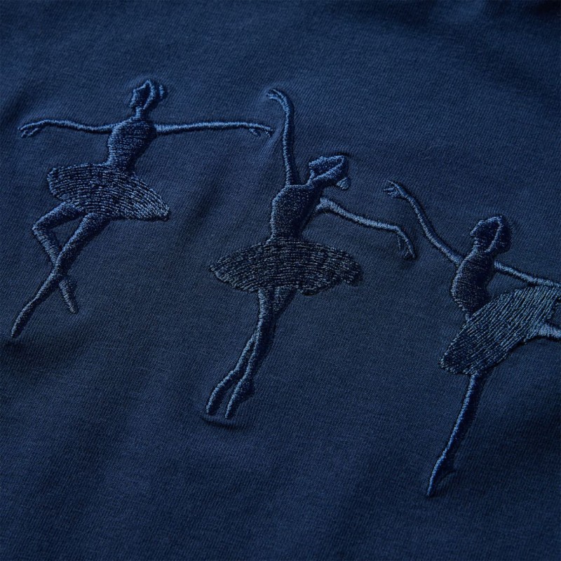 Tengerészkék hosszú ujjú gyerekpóló 104