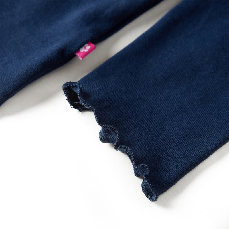 Tengerészkék hosszú ujjú gyerekpóló 104