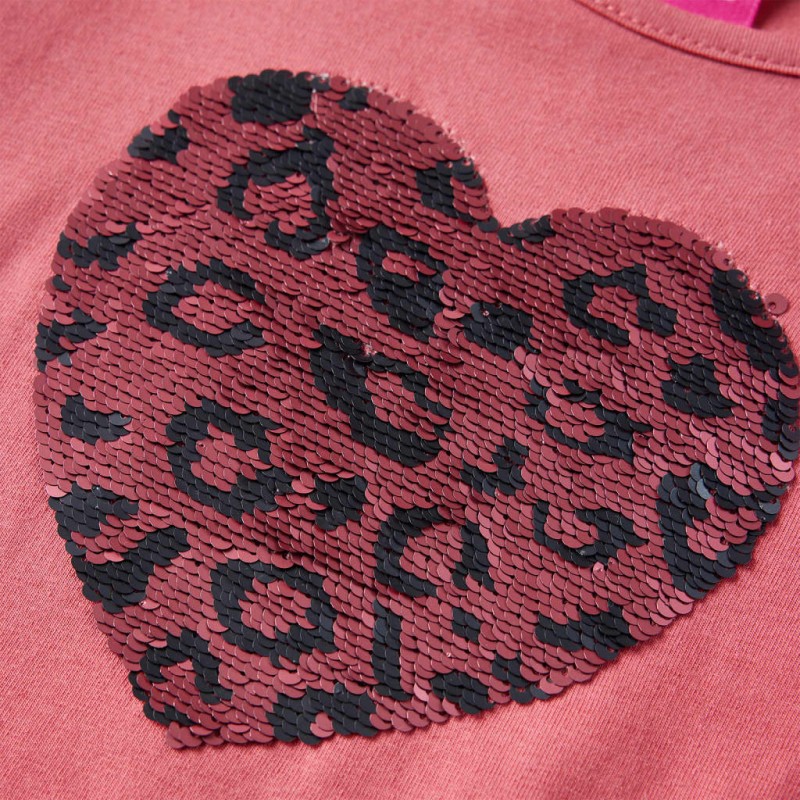 Öreg rózsaszín hosszú ujjú gyerekpóló 116