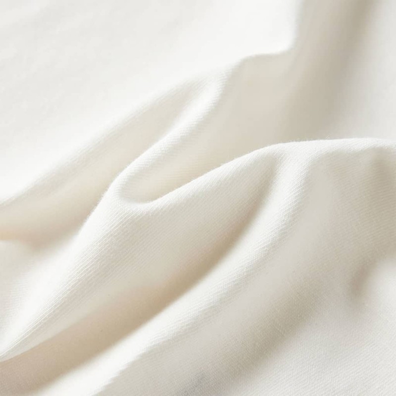 Ekrü színű hosszú ujjú gyerekpóló 116