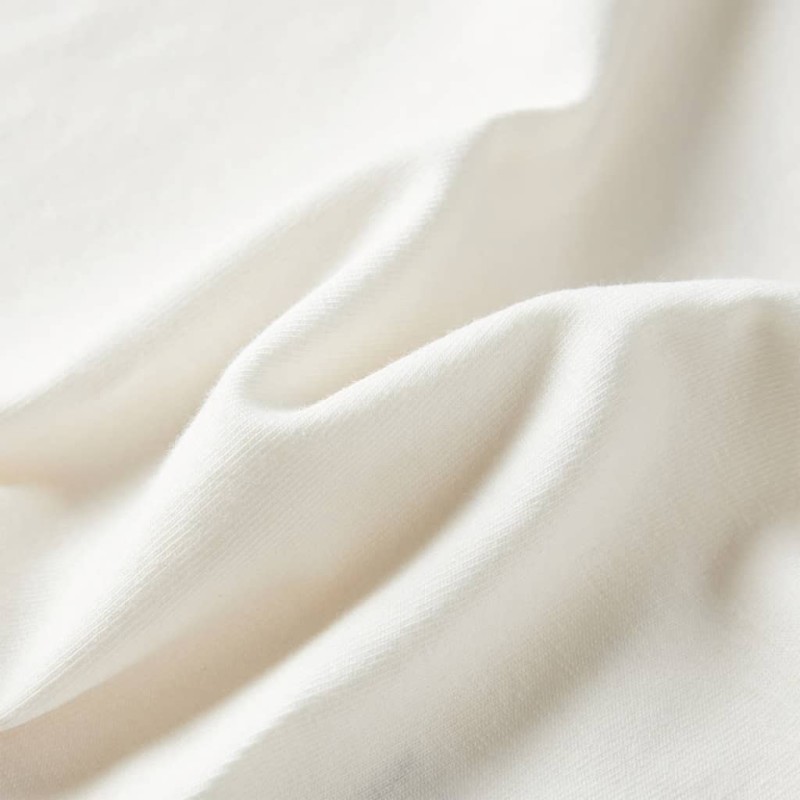 Ekrü színű hosszú ujjú gyerekpóló 140