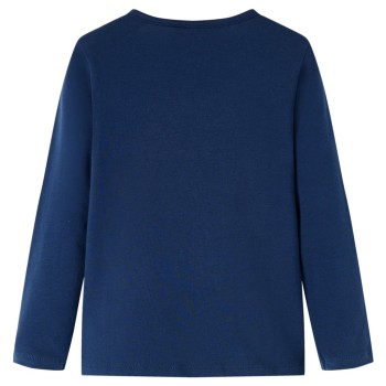Tengerészkék hosszú ujjú gyerekpóló 116