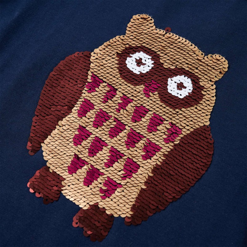 Tengerészkék hosszú ujjú gyerekpóló 140