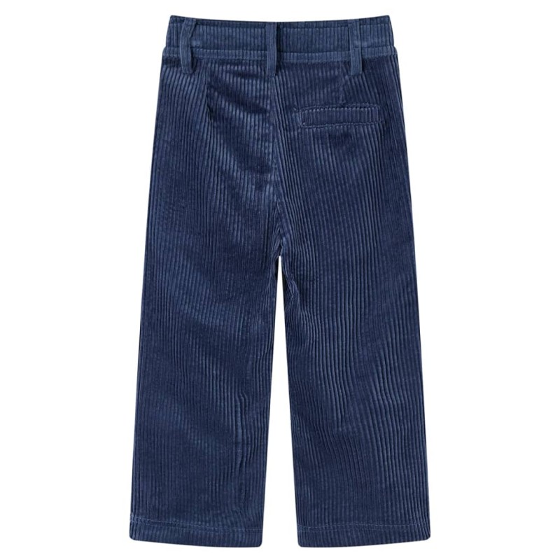 Tengerészkék kordbársony gyereknadrág 104