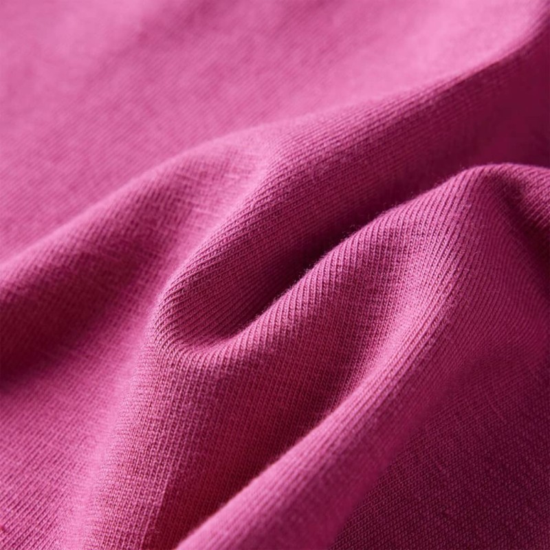 Málna színű hosszú ujjú gyerekpóló 104