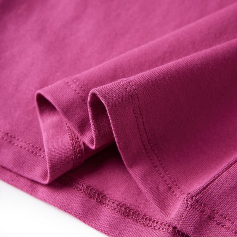 Málna színű hosszú ujjú gyerekpóló 140