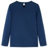 Tengerészkék hosszú ujjú gyerekpóló 92