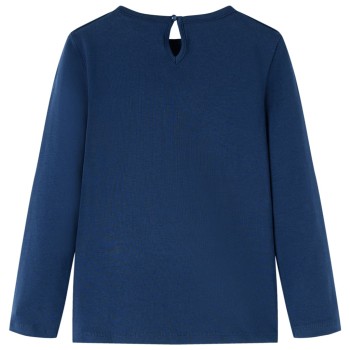 Tengerészkék hosszú ujjú gyerekpóló 92