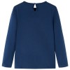 Tengerészkék hosszú ujjú gyerekpóló 104