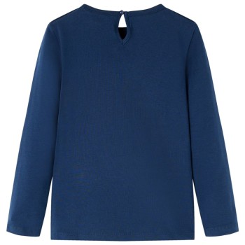Tengerészkék hosszú ujjú gyerekpóló 104