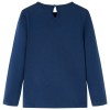Tengerészkék hosszú ujjú gyerekpóló 140