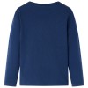 Tengerészkék hosszú ujjú gyerekpóló 140