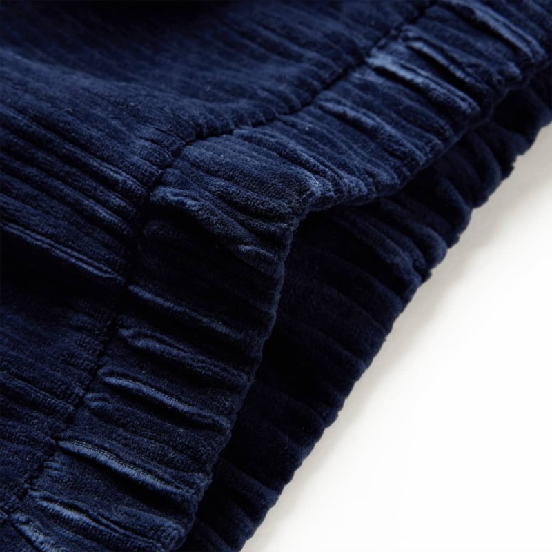 Tengerészkék kordbársony gyereknadrág 140