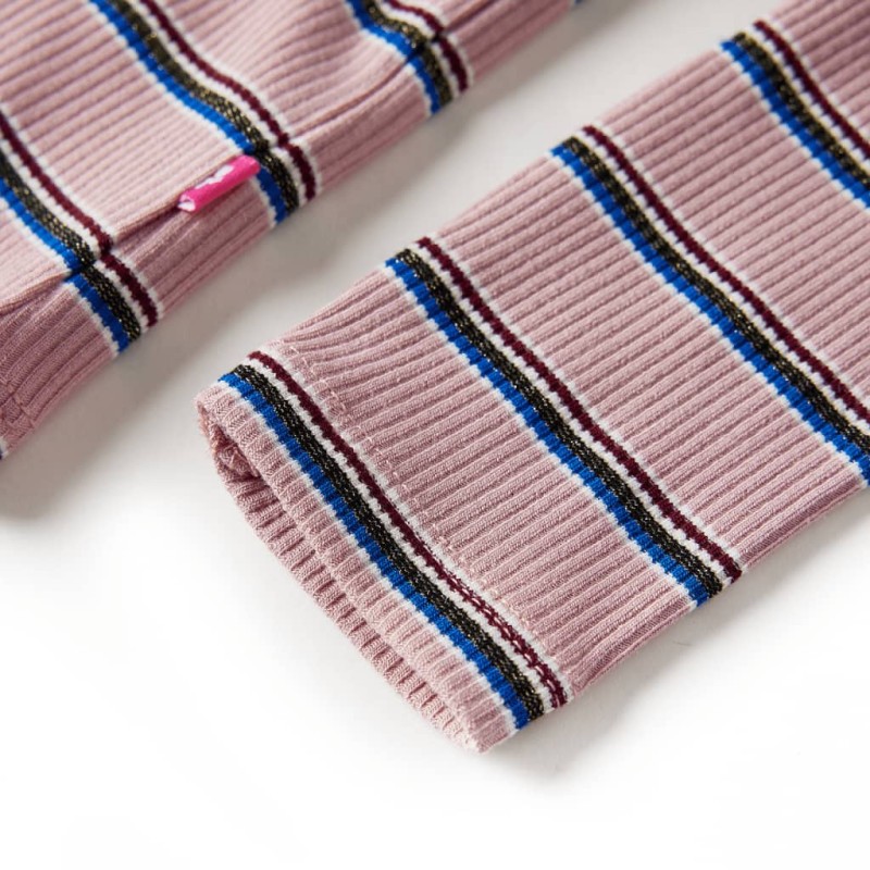 Világos rózsaszín hosszú ujjú gyerekpóló 92