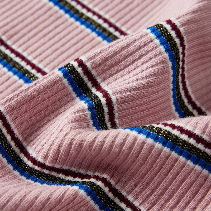 Világos rózsaszín hosszú ujjú gyerekpóló 116