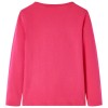 Élénk rózsaszín hosszú ujjú gyerekpóló 92