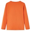 Izzó narancssárga hosszú ujjú gyerekpóló 140