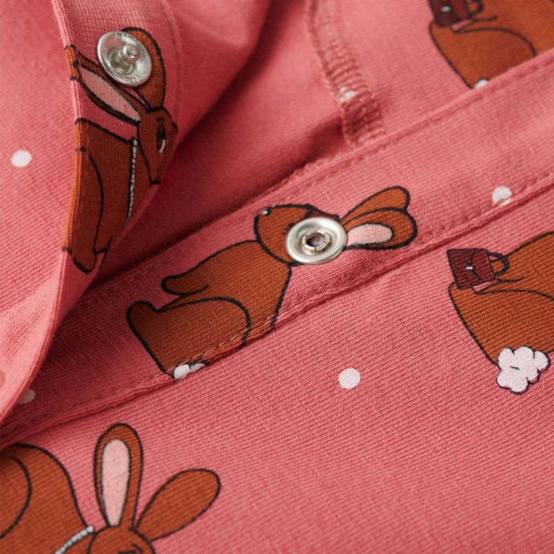 Öreg rózsaszín kapucnis gyerek kezeslábas 92