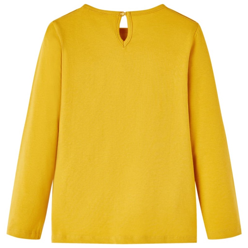 Okker hosszú ujjú gyerekpóló 140