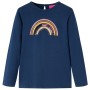 Tengerészkék hosszú ujjú gyerekpóló 92