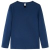 Tengerészkék hosszú ujjú gyerekpóló 104