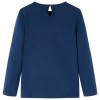 Tengerészkék hosszú ujjú gyerekpóló 116