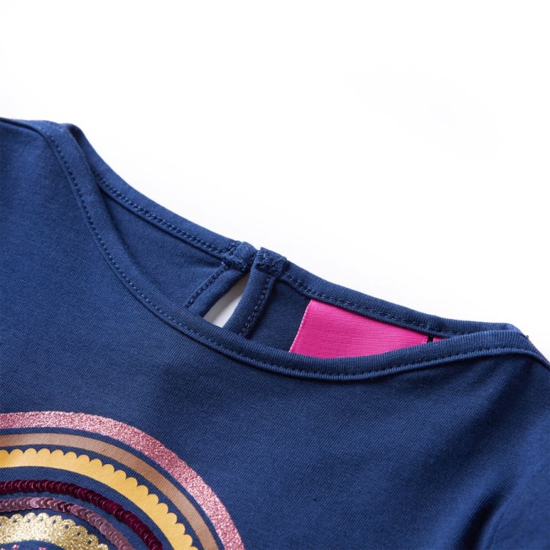 Tengerészkék hosszú ujjú gyerekpóló 116