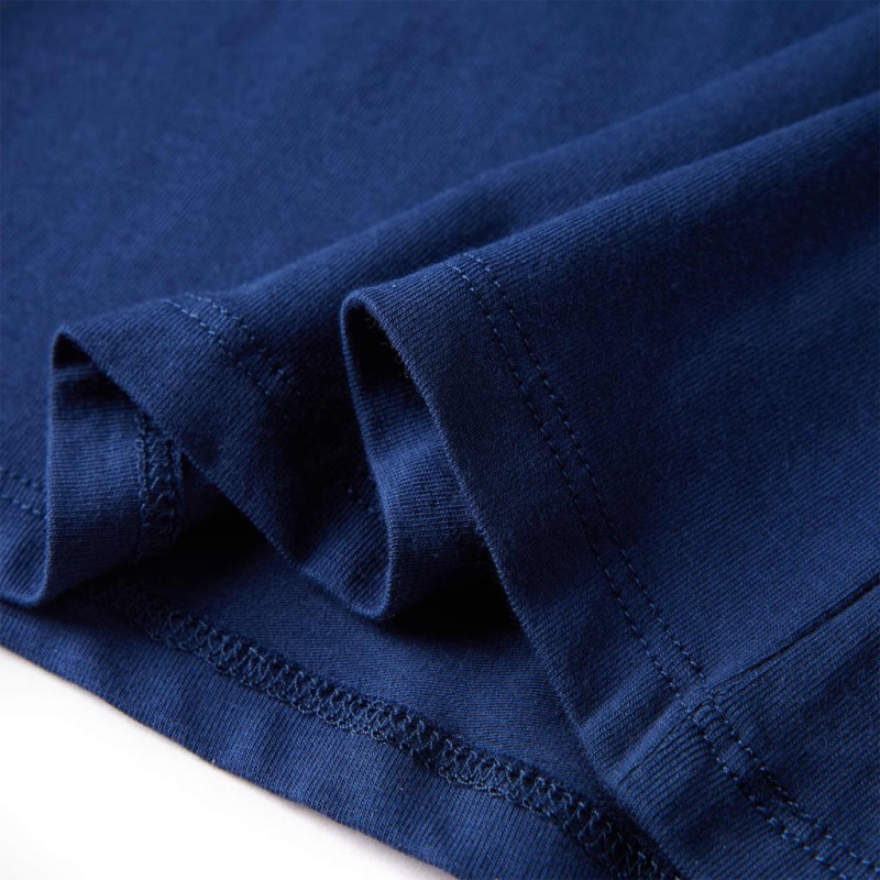 Tengerészkék hosszú ujjú gyerekpóló 128