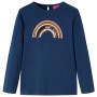 Tengerészkék hosszú ujjú gyerekpóló 140