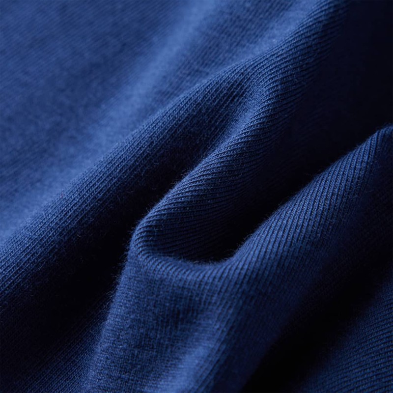 Tengerészkék hosszú ujjú gyerekpóló 140