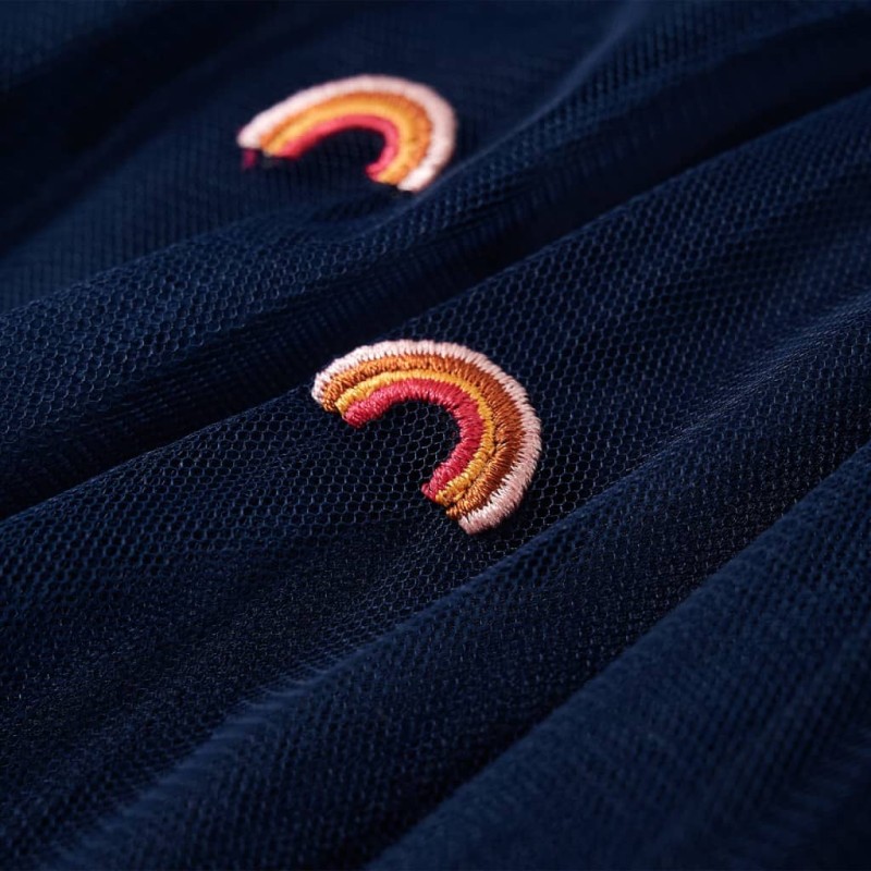 Tengerészkék tüll gyerekszoknya 104