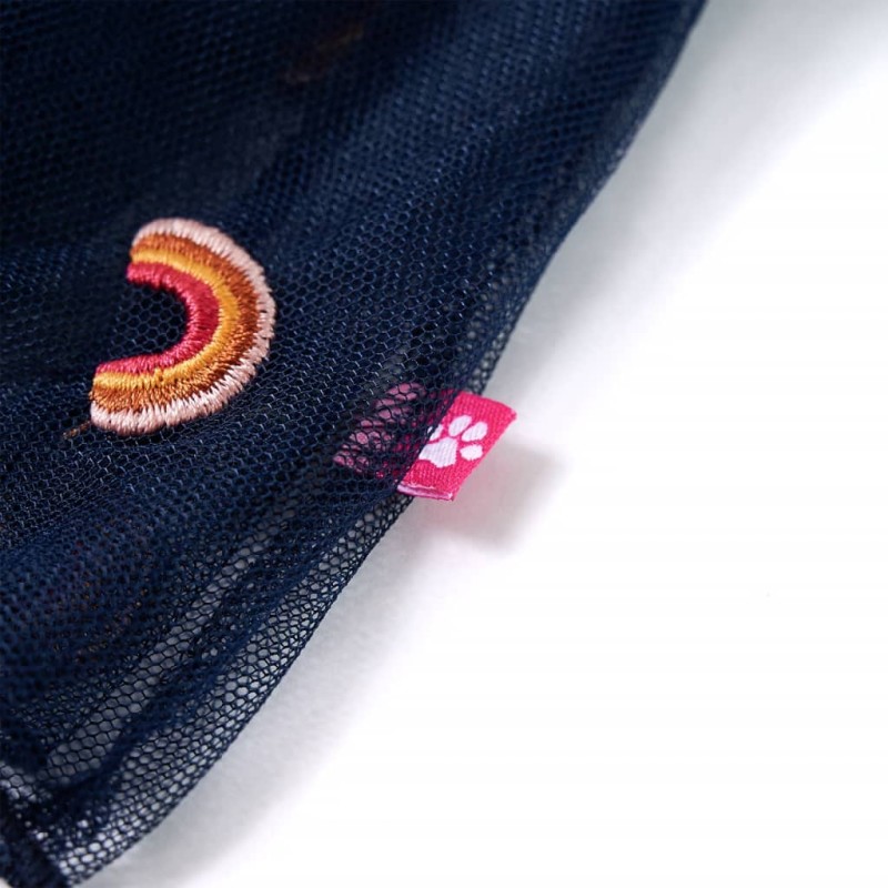 Tengerészkék tüll gyerekszoknya 128