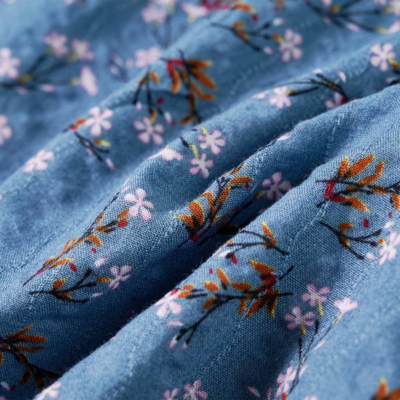 Benzinkék hosszú ujjú gyerekruha 92