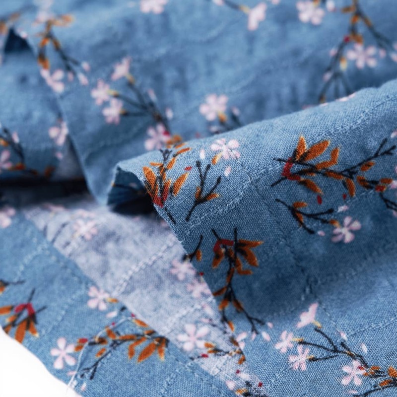 Benzinkék hosszú ujjú gyerekruha 140