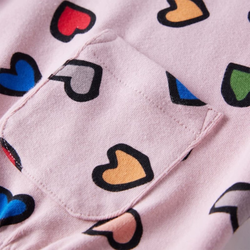 Rózsaszín gyerek pulóver 104