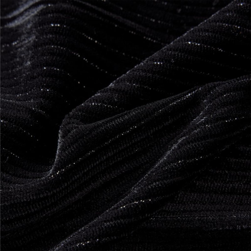 Fekete gyerekszoknya leopárdmintás derékpánttal 128