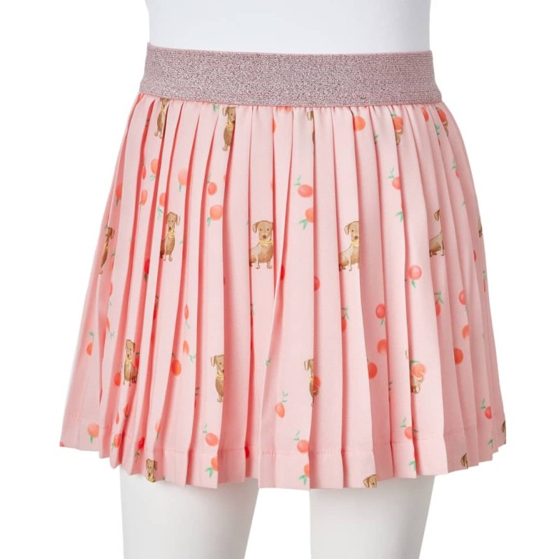 Világos narancssárga redős gyerekszoknya 92